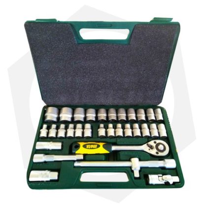 JUEGO DE BOCALLAVES Y ACCESORIOS ENCASTRE 1/2'' - 32PIEZAS