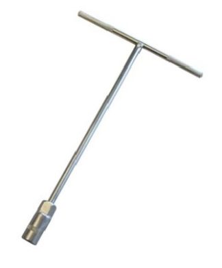 LLAVE T LARGO 310MM DE 6 MM