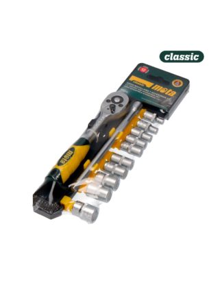 JUEGO BOCALLAVES HEXAGONALES + ACCESORIOS ENCASTRE 1/4"